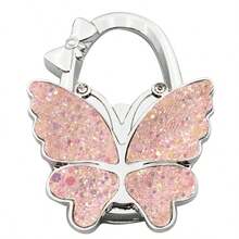 Foldable Hanging Hook, Desk Edge Bag Hanger, Portable Adhesive-Free Clip - Multicolor - View 12