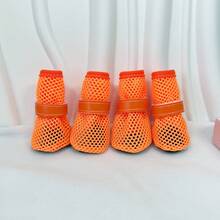 4pcs/Set Pet Shoes, Soft Bottom Breathable Shoes For Teddy, Pomeranian, Small Dogs, Anti-Slip Wear-Resistant Mesh Shoes - Multicolor - View 16