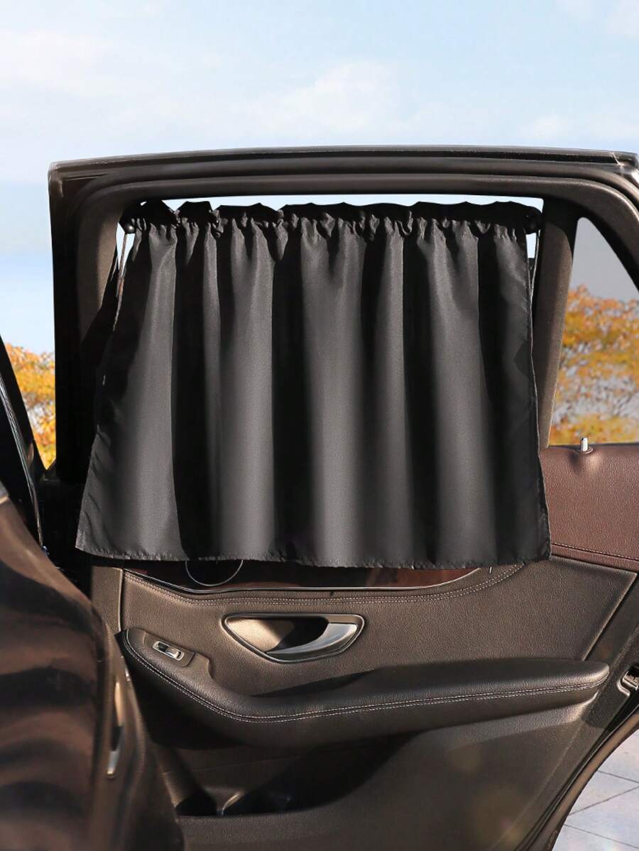 带吸盘的汽车遮阳帘 – 防紫外线隔热隐私侧窗帘，滑动式设计，保护隐私并防眩光，易于安装和拆卸，适用于大多数轿车、SUV、MPV
