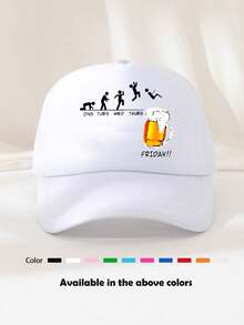 1顶美式街头风印花泡沫卡车帽，休闲棒球帽，适合聚会、露营、骑行、滑板等场合 - 多色 - 查看 13