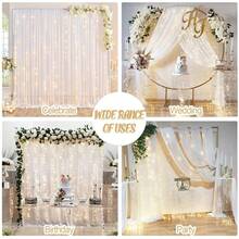 [Luces de hadas] 300 luces de hadas con 8 modos de iluminación, control remoto, 3x3m para interiores y exteriores, luces de cadena para Navidad, bodas, fiestas, dormitorio, pared, ventana - Multicolor - Ver 4