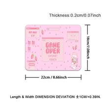 粉色可爱动漫游戏鼠标垫 XXL，草莓牛奶图案大号鼠标垫，美观笔记本电脑键盘垫，女士/女孩全尺寸桌面鼠标垫 - 查看 14