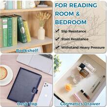 1 Roll Trimable Kitchen Drawer Liner, Transparent Moisture-Proof Shelf Pad, Non-Slip Anti-Dust Cabinet Mat, Suitable For Wardrobe & Shoe Cabinet - Transparent Moisture-proof Mat - View 9
