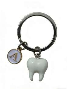 Personalized Tooth Keychain Gift For Dentists - White K Teeth - View 8