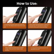 长柄肘部筋膜枪，家用电动多功能肌肉振动放松颈椎按摩器，健身房、家庭使用，1200mAh可充电电池 - 查看 5