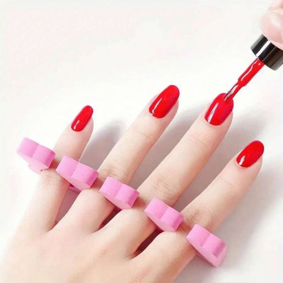 10/50/100/200 piezas Separador de dedos de los pies, Divisor de dedos de alta calidad, No dañino y no compresivo, Herramienta espaciadora de manicura para uñas, Adecuado para principiantes y artistas de uñas profesionales