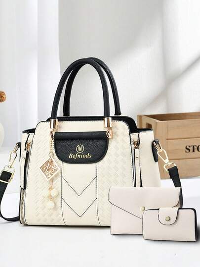 新作 3点セットハンドバッグ、ミニマリストカジュアルトートバッグ レディース