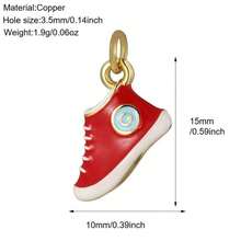 1件铜质时尚创意兔子、大象、蘑菇吊坠，多功能高端DIY手链、项链、耳环饰品配件 - 彩色 - 查看 21