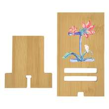 1 Set Customized Surname Initial Wooden Phone Stand, Solid Wood Base Multi-Function Phone/Tablet Desktop Holder With English Letter Logo - Multicolor - View 19