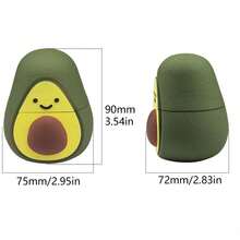 4-Layer Metal Avocado Spice Grinder, Creative And Cute Handmade Vanilla Grinder, Suitable For Daily Kitchen Use, Great Christmas & Anniversary Gift For Boyfriend And Girlfriend - Fastship - Green - View 3