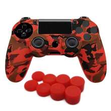 1 Set 4 Controller Protective Case + 8pcs Joystick Cap, Water Transfer Printing Design, Anti-Slip, Anti-Sweat, Anti-Dust, Anti-Scratch, Enhanced Gaming Experience - View 12