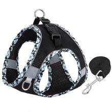 Soft Breathable Dog Harness, Adjustable Reflective Step-In Vest Harness For Small Dogs & Cats, Suitable For Medium & Small Breeds - Multicolor - View 24