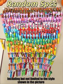 20/10/5/1pc 迷你马卡龙四色笔套装，可爱动物造型笔，儿童礼品套装，新生儿礼物，生日礼物，办公学习用品，儿童最爱礼物，复活节彩蛋填充物 - 彩色 - 查看 9