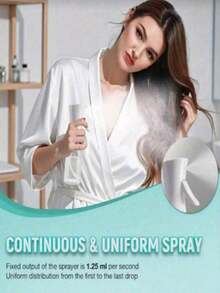 Salon tại nhà! Bộ xịt phun sương mịn liên tục và lược gỡ rối không gây đau rát dành cho mọi loại tóc. - A - Xem 8