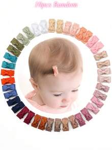 10/20/40/60 pezzi Fermagli per capelli a farfalla di colori casuali per bambini, fermagli per capelli mini di colore solido minimalisti, adatti per neonati e ragazze, applicabili per vacanze, feste, compleanni, accessori fotografici - Multicolore - Visualizzare 13