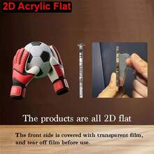 New 2D Flat Football Keychain, Perfect Gift For Football Fans, Car Key Chain Decor - Black and White - View 2