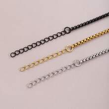 1 Pc Custom Name Stainless Steel Bracelet Multi-Faceted Engraving Pearl Chain Square Bracelet Plated 18k Gold - Multicolor - View 11