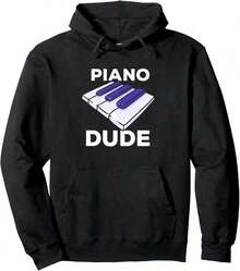 Piano Compatible - Musician And Pianist Hoodie - Pink - View 1