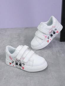 Giày thể thao trẻ em thời trang, đa năng, in 3D, màu trắng, nhẹ, dành cho bé trai/bé gái, giày tập đi hình hoạt hình dễ thương cho trẻ nhỏ. - trắng - Xem 1