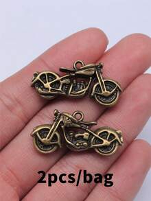 2pcs 34x16x8mm 3D Motorcycle Charms Pendant For DIY Jewelry Making Necklace Keychain Phone Chain Bracelet Making Accessories Handmade Craft Making Findings - Motorcycle - View 16