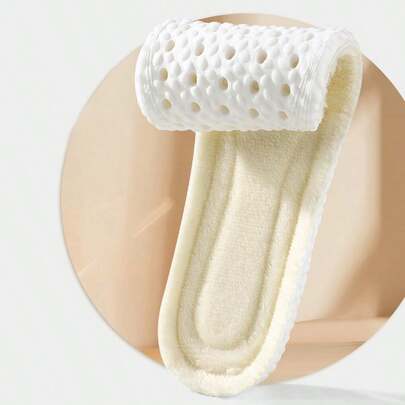 Fleece Insoles, Thick Soft Comfortable Breathable Sweat-Absorbent Anti-Odor Warm Insoles For Men And Women, Winter