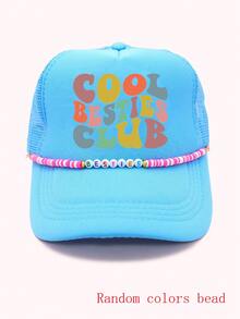 Cadena para sombrero Tucker, Cadena para sombrero Besties, Cadena para sombrero Mamá, Cadena para sombrero con cuentas navideñas, Cadena para sombrero del día del juego - color - Ver 13