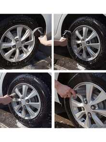 Wheel Rim Brush, Tire Brush, Car Cleaning Brush, Soft Bristle Wheel Brush For Cleaning Rims, Combo Tool Set - A - View 2