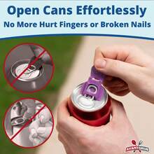 Avant Grub Beverage Barricade - Easy Tab Opener &Drink Protector, Colorful 12-Pack,Shields Soda/Beerfrom Bugs & Dust, Ldeal For Parties, BBQs, Beach Kitchen Utensils - Xem 6