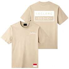 Charles No.16  SEDICI TEE Summer Short Sleeve Cotton Fashion T-Shirt O-Neck Loose Men Women Tshirts Design Graphic Merch - 500909-沙 - 查看 1