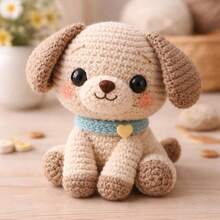 Complete Set Of Cute Dog Crochet Kit, Suitable For Beginners - Crochet Handcraft For Adults - DIY Crochet Kit For Craft Lovers - Includes Printed Basic Crochet Instructions, Step-By-Step PDF Tutorial, Creative Gift For Christmas, Valentine's Day - Contains All Necessary Materials - Cute Dog - View 9