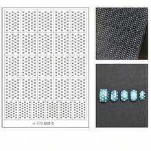 透明镂空贴纸，经典图案，双用途设计，包含迷你星星、爱心和星爆图案，多功能镂空美甲贴纸 - 無色 - 查看 6