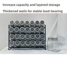 4-Tier Metal Spice Rack, Multi-Layer Design, Space-Saving, Ideal For Home Cooking And Baking, Father's Day Gift - Multicolor - View 4