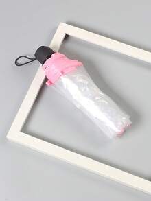 1pc PVC Transparent Foldable Umbrella, Portable Outdoor Travel Umbrella, Fashion Transparent Umbrella, Student Backpack Umbrella, Essential For Back To School, Travel, Car, Outdoor, Rainy Season, Birthday Gift, Summer Gift, Party Gift, Holiday Gift,Umbrella / Compact Umbrella / Travel Umbrella / Windproof Umbrella / Folding Umbrella / Rain Umbrella / Automatic Umbrella / Uv Umbrella / Sun Umbrella /Umbrella - 多色的 - 查看 15