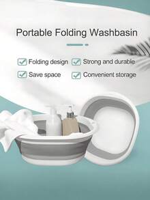 [Delivery Within 2-7 Days In The United States] Portable Foldable Wash Basin, Vegetable Basin, Foot Basin. Easy To Clean, Lightweight And Extendable. Suitable For Home, Dorm And Outdoor Camping. Used For Camping Sink, Laundry Basin, Bucket, Water Container, Fruit And Vegetable Wash Basin, Cleaning Supplies. Foot Soaking Tub, Portable Pedicure Foot Spa Tub, Plastic Feet Soaking Basin, Folding Foot Spa Pedicure Bowl, Collapsible Tubs, Washtubs Laundry Baskets Dish Tub Space Saving Storage Containers For Dishing, Fruit, Camping, Laundry, Hiking & Home, Portable Foldable Basin, Collapsible Washbasin, Foot Soaking Bucket, Travel Portable Foot Wash Basin, Thickened Plastic Foldable Foot Basin And Wash Basin, Essential For Back To School. Foldable Basin, Foldable Basin Set. Home Bathroom Decor Fall Decor, Home Essentionals, Hanging Bathroom Kitchen Accessories Decor, Room Decor, Decorations, Storage, Washing Basketbathroom Organizer, Basket, Storage Basket, Foldable Laundry Basket - A - 查看 11