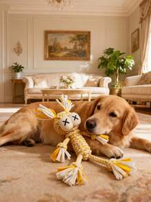 Đồ chơi dây thừng phù hợp cho mọi giống chó, đồ chơi thắt nút tương tác, đồ chơi gặm cho thú cưng, đồ chơi dây thừng cho chó, đồ chơi xếp hình cho chó, quà tặng cho chủ nuôi thú cưng, thích hợp làm quà tặng Ngày Valentine, Lễ Tạ ơn, sinh nhật cho chủ nuôi chó. - Nhiều màu - Xem 6