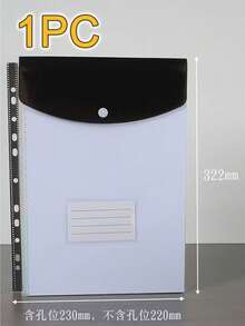 1个/12个装 LDQ A4 可扩展文件袋，带按钮，11孔活页夹口袋 - 高强度PP塑料文件收纳盒，带锁定装置，颜色鲜艳（灰色） - 耐用的A4活页夹收纳盒，适用于学校、办公室、家庭 - 多色1 - 查看 14