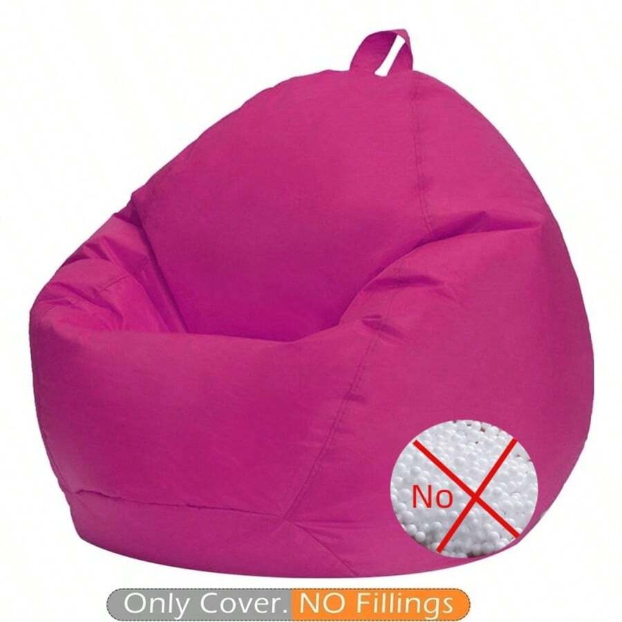 1件简约单人沙发套（仅含沙发套，不含填充物），适用于阳台椅、卧室或客厅沙发。 - 玫瑰紅 - 查看 1