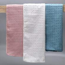 1 pieza Toalla de textura de gofre ultra suave, azul - Azul Marino - Ver 5