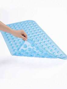 Bathroom Anti-Slip Mat, Shower Room Anti-Slip Mat, Bathtub Anti-Slip Mat, Anti-Slip Pad, Bathtub Anti-Slip Mat, Shower Room Bathroom Anti-Slip Mat With Suction Cups - Blue - View 3