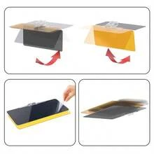 二合一防眩光汽车遮阳板夹式太阳镜，日夜防护 - A - 查看 7