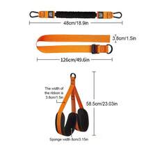 Heavy Duty Adjustable Pull Up Assistance Bands Training Set UK - Orange and Black - View 10