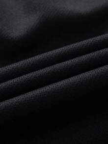 Men's Outdoor Sports Set, Breathable & Cooling T-Shirt, Drawstring Shorts, Suitable For Various Activities - Black - View 5