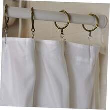 Metal S-Shaped Curtain Hooks, Small Drapery Pins And Wire Hooks For Ceiling Track, Window And Shower Curtains, Home Bathroom Accessories - Silver - View 10