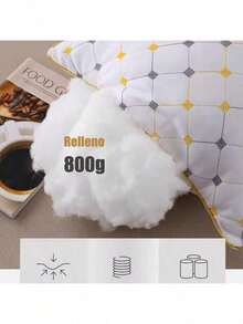 45*70cm Paquete De Dos Almohadas de cama con relleno larga 2 Pack Estándar Microfibra Firmes, almohada decorativas grandes microfibra decoracion hogar almoadas almuadas almohadillas Incluye 2 Fundas con Cierre  funda de almohada de color sólido satinado, funda de almohada suave con cierre de sobre para dormitorio, suministros de ropa de cama - Blanco Crema - Ver 2
