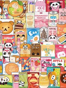 50pcs Baking-Themed Cartoon Creative Stickers For Notebooks Water Bottle Decorations And Laptop Personalization - Multicolor - View 9