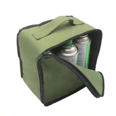 1 Stück strapazierfähige Oxford-Stoff Outdoor Picknick Aufbewahrungstasche, tragbare Camping Ausrüstung Organizer Tasche mit Griffen, nicht-elektrisches Camping Kochgeschirr und Besteck Regal, ohne Magnesiumstab/Feuerstein