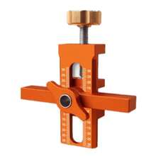 2-In-1 Cabinet Door Installation Fixture, Aluminum Alloy Positioning Tool, Adjustable Door Panel Installation Drilling Tool, Suitable For Precise And Efficient Woodworking In Homes And Offices, Woodworking Manual Tools, Rust Proof Clamps For Precise Positioning - 1pc+10mm Drill - View 9
