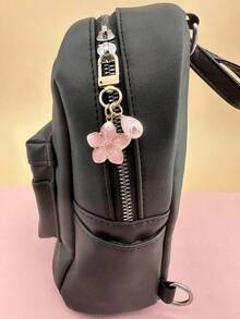 Elegant Cherry Blossom Shaped Keychain Inlaid With Multicolored Pearls, Ladies' Bag Decoration, Car Key Pendant, Perfect For Gifting To Friends And Family During Holidays - 粉色 - 查看 7