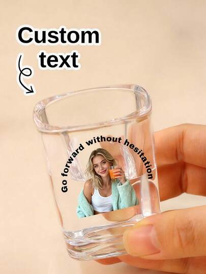 Customized Photo Wine Glass, Can Personalize Photo And Text, Customized Photo Shot Glass, Shot Glass With Photo, Customized Shot Glass, Customized Birthday Shot Glass, Personalized Photo Shot Glass, Multi-Functional, Funny Bff Shot Glass, Party Favor, Groom's Face For Bride, Sisters' Travel, Bachelor Party Gift