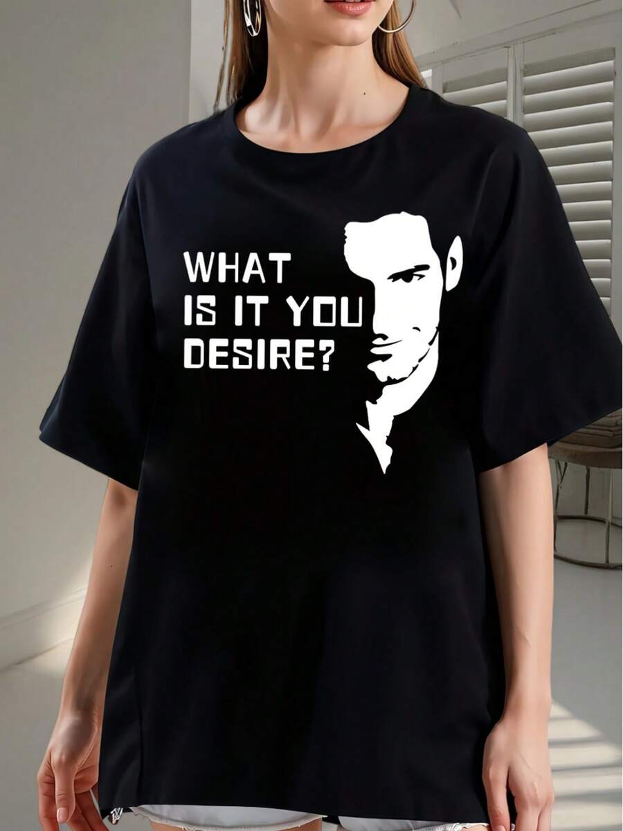 Morningstar What Is It You Desire Vintage T-Shirt, Shirt Printed 2026 T-Shirt - Made Of Pure Cotton, It Is Soft And Breathable, Suitable For Both Men And Women. It Is A Casual Shirt Suitable For All Seasons And A Fashionable Souvenir. It Is Suitable For Daily Wear, Street Fashion Enthusiasts, And Music Lovers. - Black - View 1